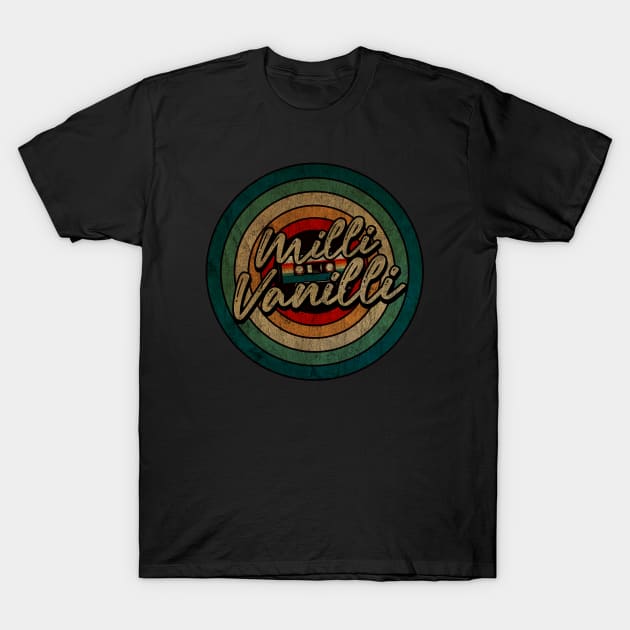 Milli Vanilli_ -  Vintage Circle kaset T-Shirt by WongKere Store